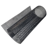 Embroidery Canvas Mesh Plastic Sheets 13x19.5 Inch (1 Sheet) Hole 4x4mm For Bag Purse Bottom Side Padding Rectangle Black For Cross Stitching Knitting